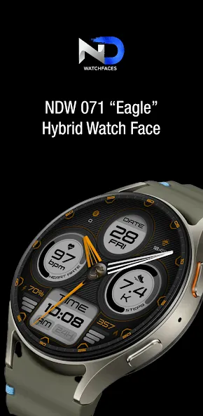 Hybrid Watchface — NDW071 screenshot 1