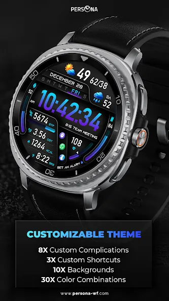 PER49 Digital Watch Face screenshot 18