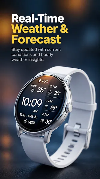 Minimal Weather Digital Watch screenshot 1