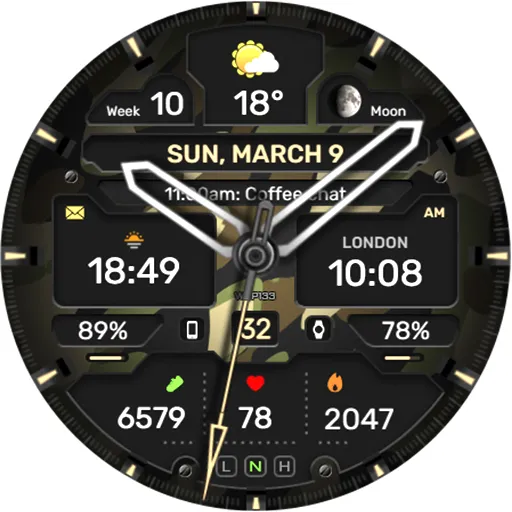WFP 133 Brutal watch face screenshot 44