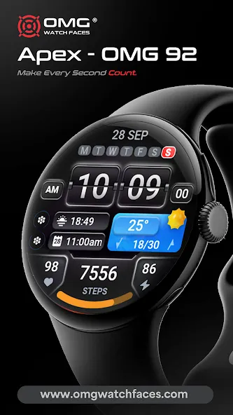 OMG 38 - Digital Watch Face screenshot 5