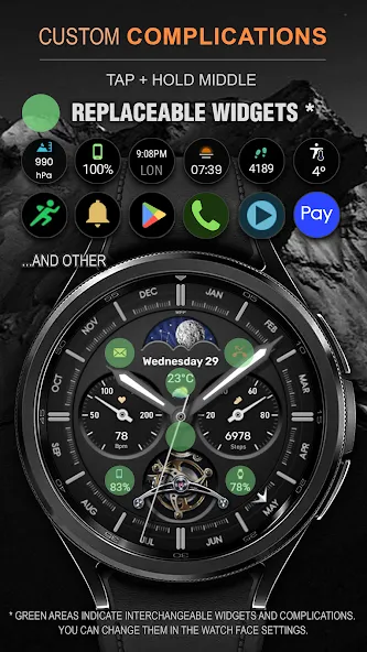 WFP 334 Business watch face screenshot 3