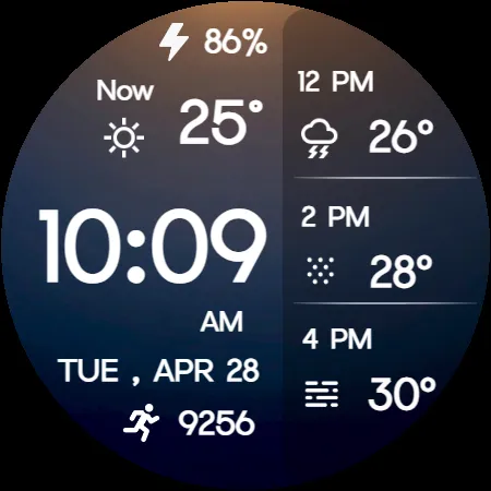 Minimal Weather Digital Watch screenshot 9