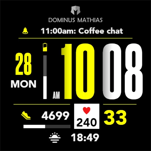 DM145 Big & Bold Watch Face screenshot 7