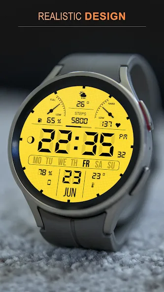 WFP 105 Retro watch face screenshot 6