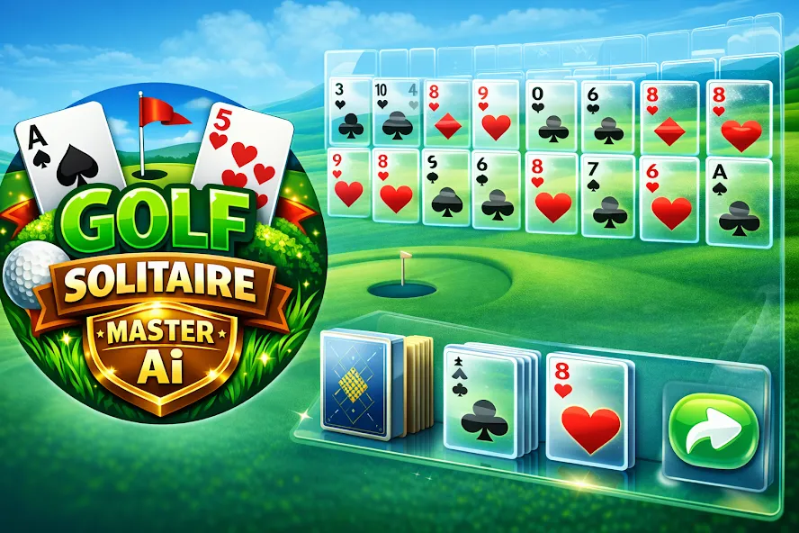 Golf Solitaire Offline Master screenshot 1