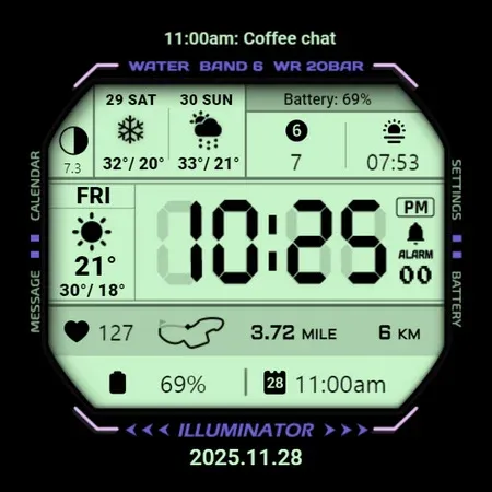 ACRO Multi G Digital Watchface screenshot 28