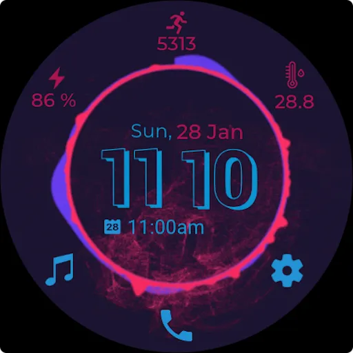 Musical Beat Watch Face screenshot 5
