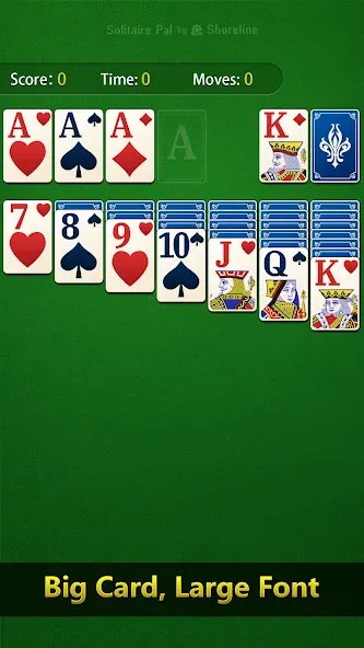 Solitaire Pal: Big Card screenshot 1