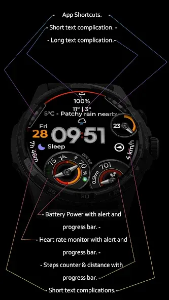 Watch Face CUE168 screenshot 2