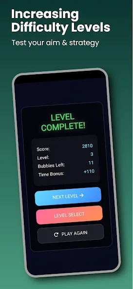 Neon Bubble Clash screenshot 5