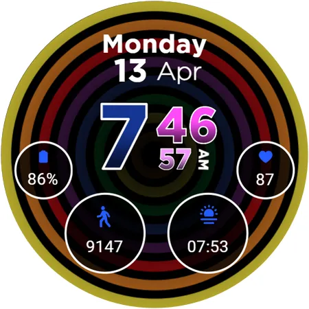 Hypnotic Pride Watch Face 2026 screenshot 7
