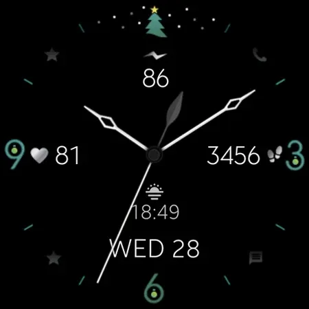 Minimal Christmas Watch Face screenshot 9