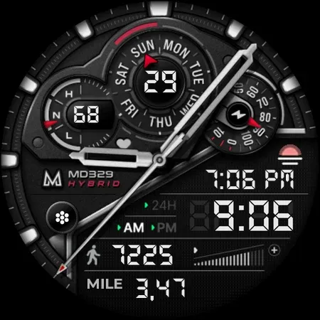 MD329 Hybrid Watch Face screenshot 8