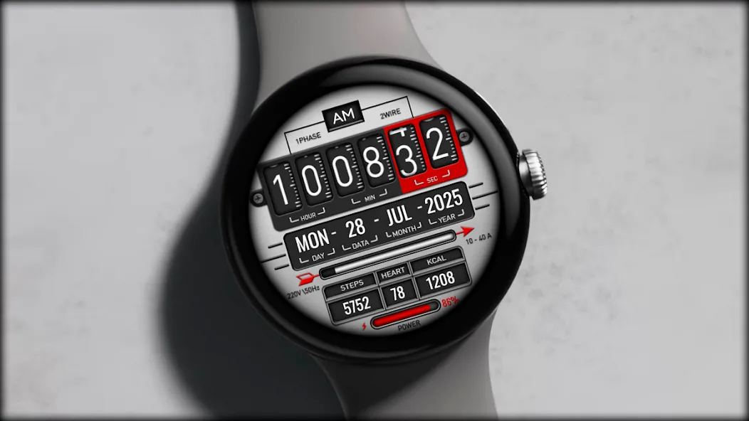 Digital Fliptime Watch face screenshot 1