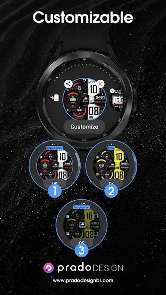 PRADO X75 Digital Watch Face screenshot 5
