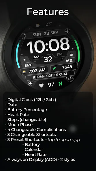 TVV Sport 10 Watch Face screenshot 3