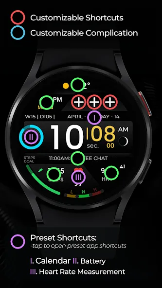 TVV Sport Digital Watch Face screenshot 5
