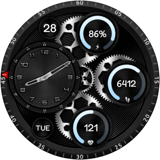 RUGAN Rotary URX82 Watch face screenshot 24