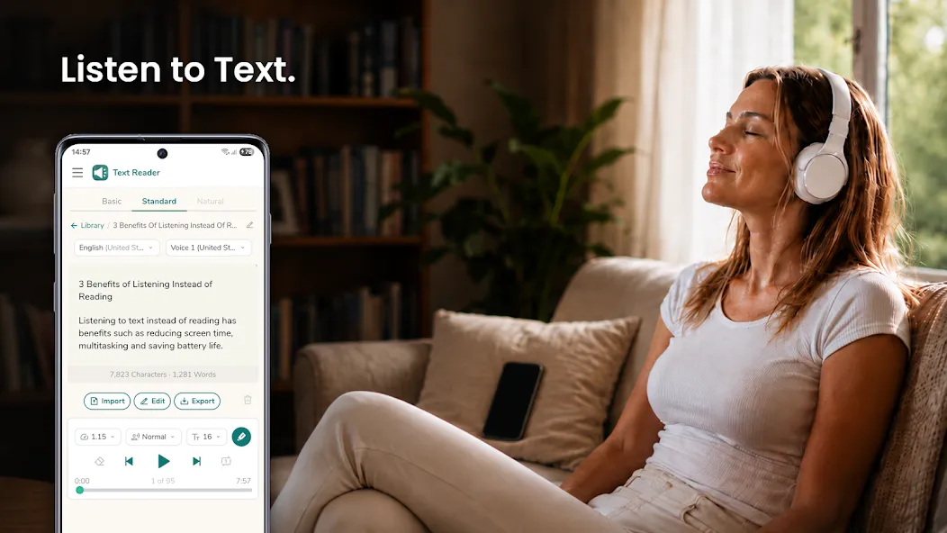 Text Reader: Text to Speech screenshot 1