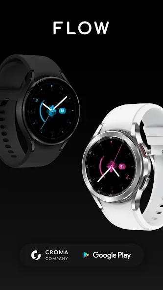 Flow watch face for Wear OS screenshot 1