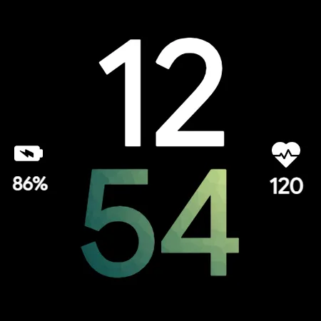 Modern Bold Digital WatchFace screenshot 23