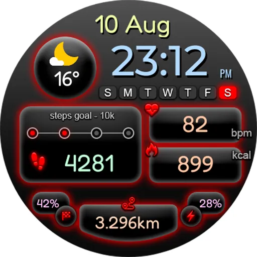 Digital Deefon Watch Face screenshot 14