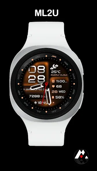 ML2U 350b Hybrid Watch Face screenshot 13