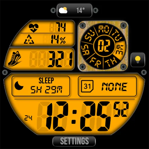 Digital Watch Face MB401 screenshot 20
