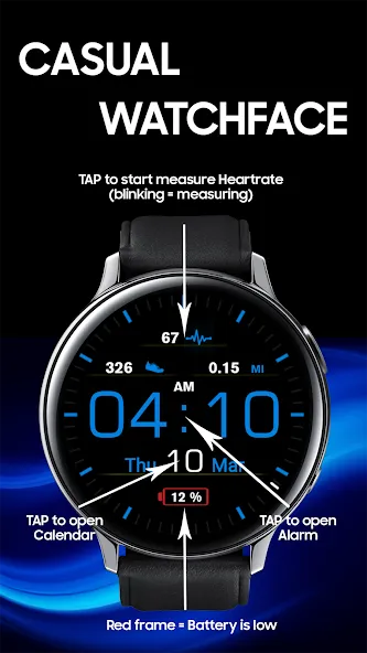 Casual Watchface AKM Wear OS screenshot 5