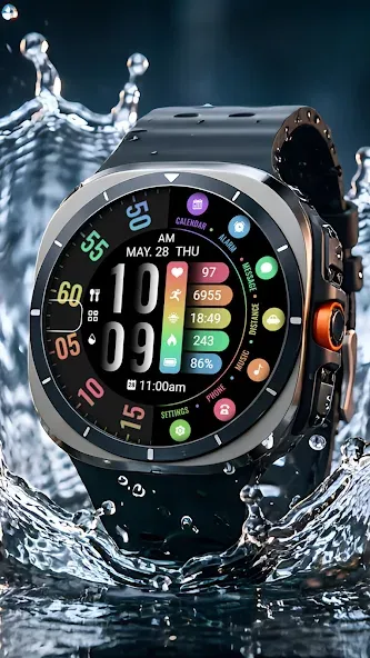 Half Screen Rainbow ZKin Watch screenshot 7