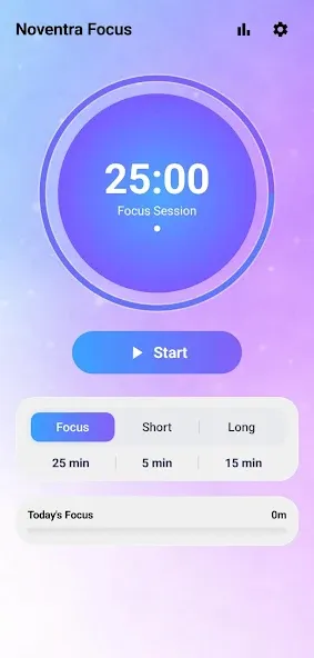 Noventra Focus: Pomodoro Timer screenshot 1