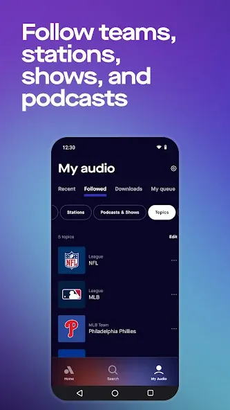 Audacy: Radio & Sports Talk screenshot 5