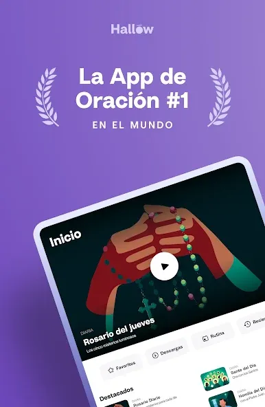Hallow: Meditación católica screenshot 9