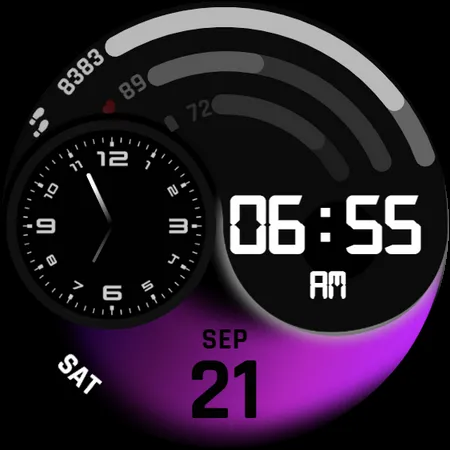 RainbowChrono WatchFace SAM-29 screenshot 31