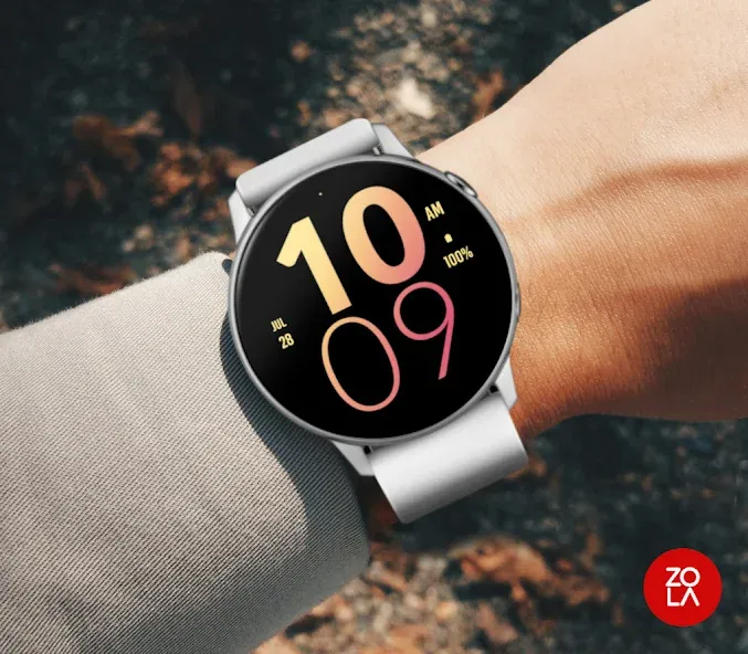 Peach Large Watch Face screenshot 3