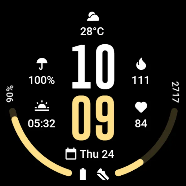 MDS422 Minimal Watch Face screenshot 12