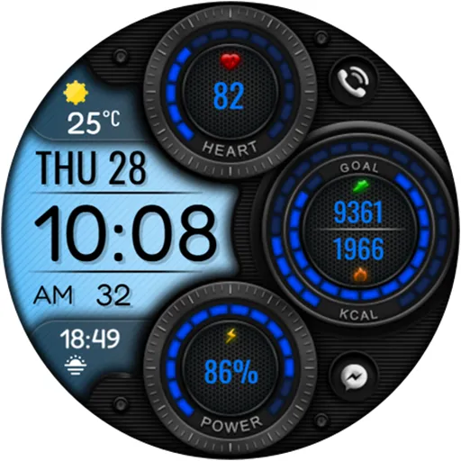 Digital Mingo Watch face screenshot 24
