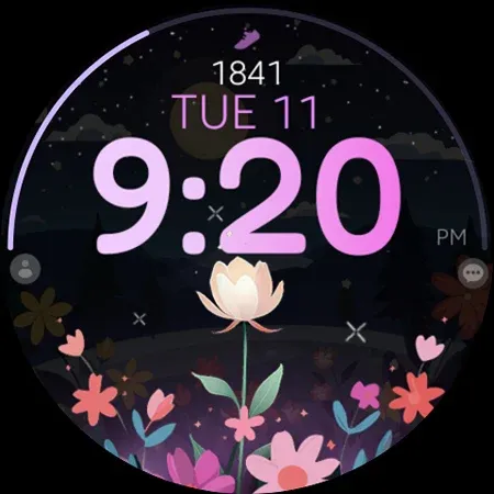 Flower Steps watch face screenshot 11