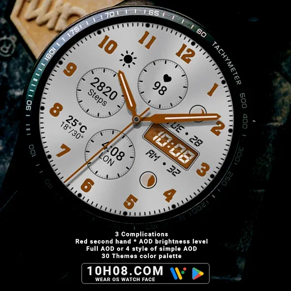 Watch face 10h08.com #90 screenshot 2