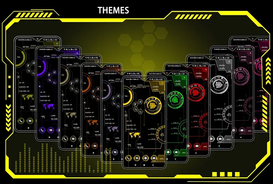 Hi-tech Circuit Launcher screenshot 2
