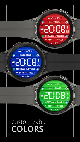 DADAM75: Digital Watch Face screenshot 4