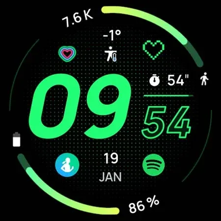 Pace 2: Watch face screenshot 9