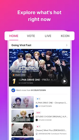 Mnet Plus screenshot 1