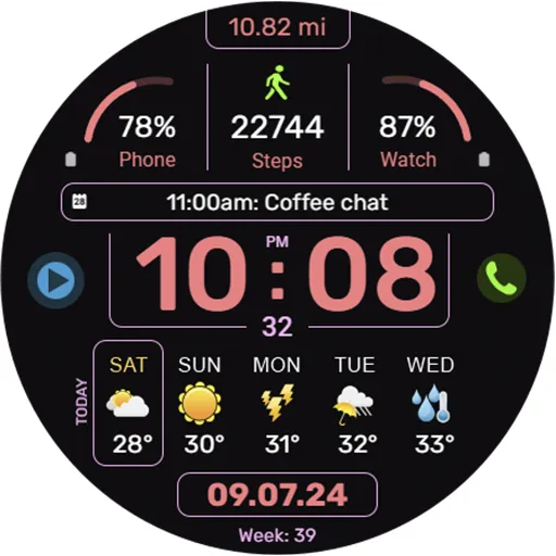 WFP 341 Informer watch face screenshot 40
