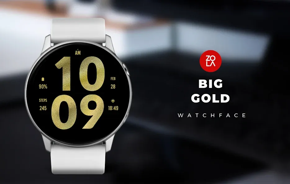 Big Gold Watch Face screenshot 1