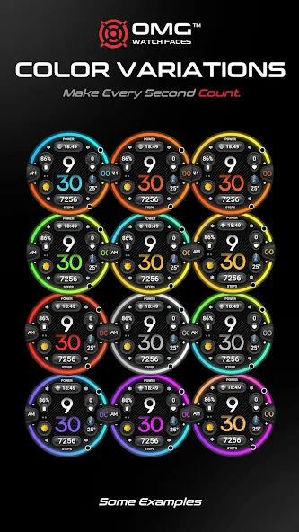 OMG 31 Digital Watch Face screenshot 7