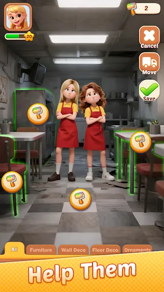 Gossip Girls Restaurant-Merge screenshot 2