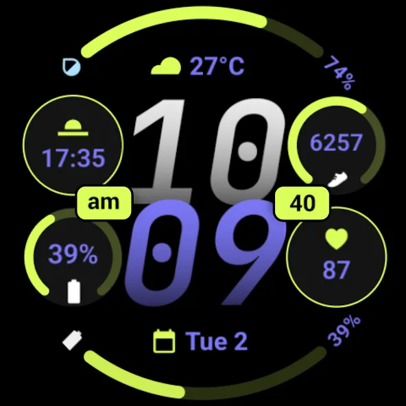 MDS03 Digital Watch Face screenshot 9