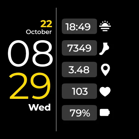 CC Clean 22 Watch Face screenshot 9